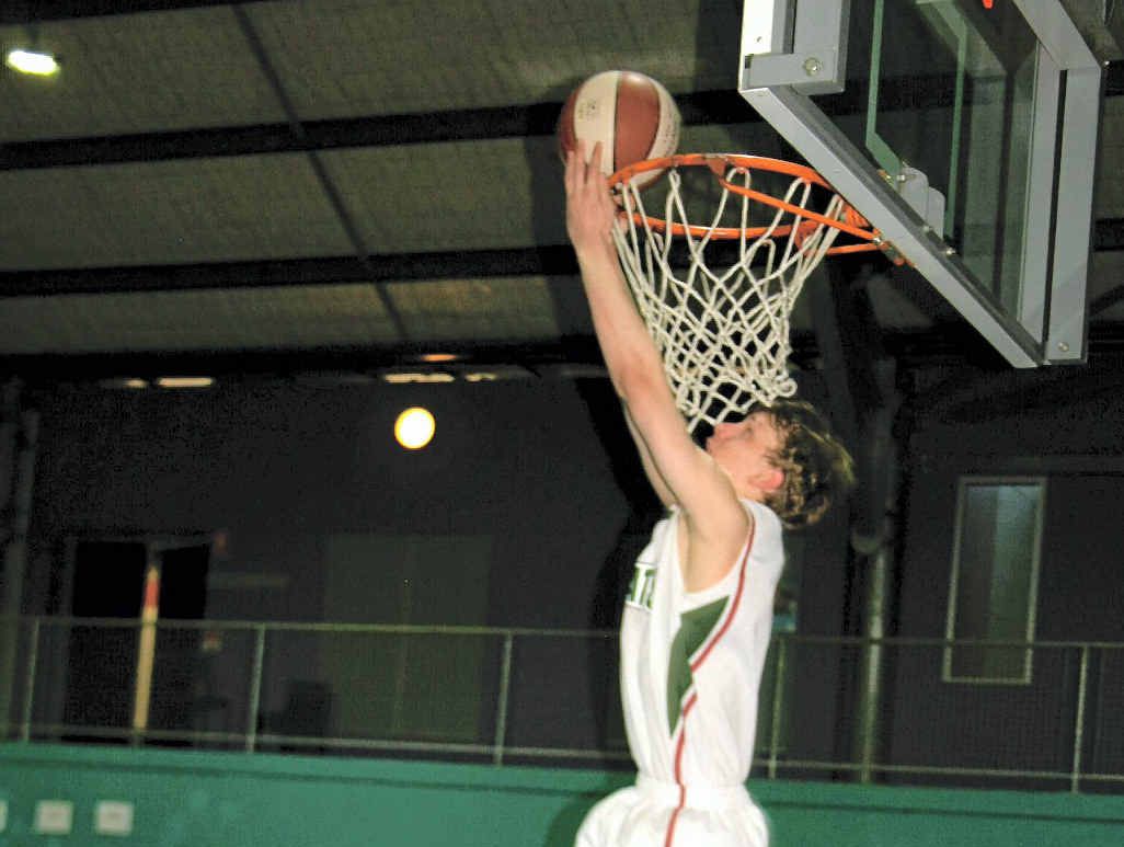 AND ANOTHER ONE: Warwick Wildcats player Josh Cremasco sinks a basket. AND ANOTHER ONE: Warwick Wildcats player Josh Cremasco sinks a basket.